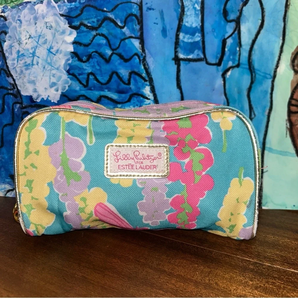Lilly Pulitzer Vibrant Floral Cosmetic Bag